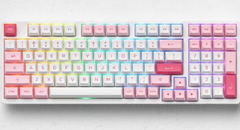 艾酷Akko 3098B三模 Prunus Lannesiana晚樱键盘