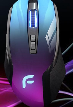 迪摩F22猛禽Raptor极光蓝鼠标